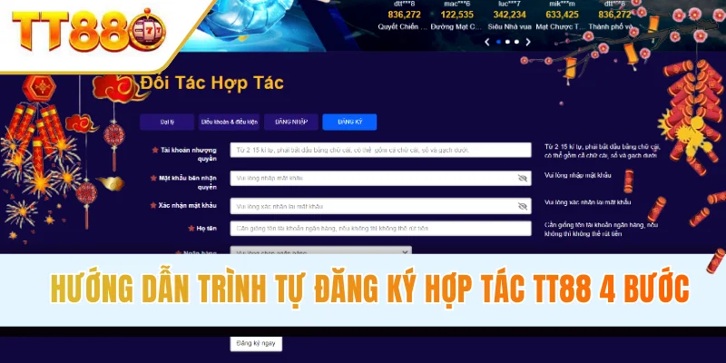 Hướng dẫn trình tự đăng ký hợp tác 4 bước